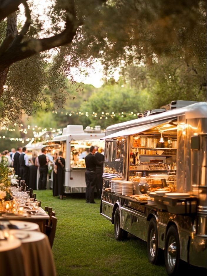 Food truck y mesas de dulces para matrimonio en Perú